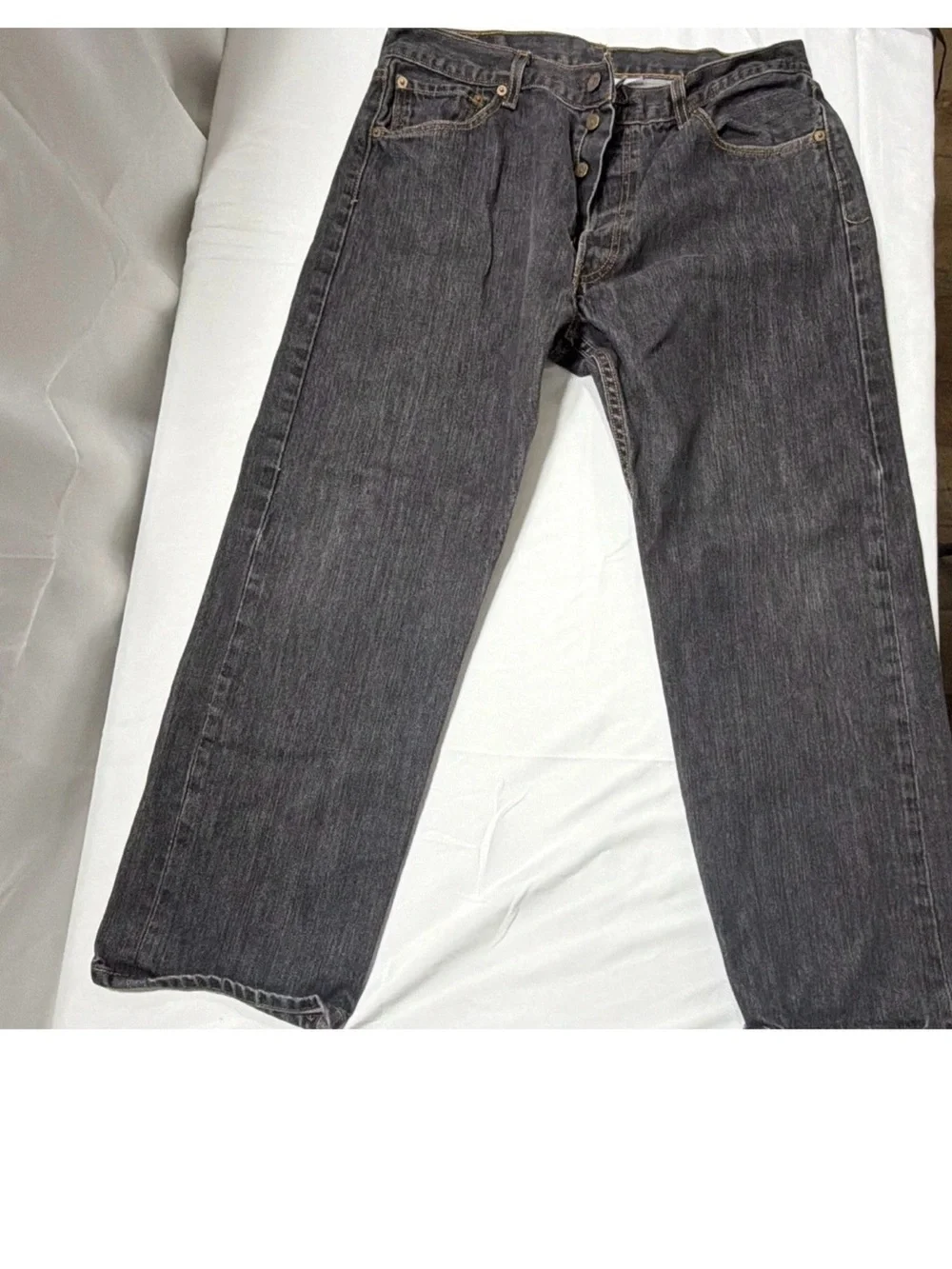 Levi's Men's Straight Jeans in Charcoal Gray